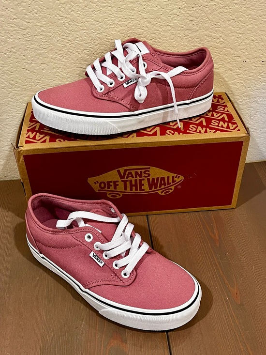 Vans Shoes - NEW Vans Atwood Sneakers Canvas Mauve Women’s 7 Low Top Lace Up Retro Classic